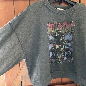 Wst Cst Slightly cropped AC/DC sweatshirt